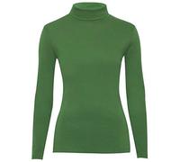 Fashion Valley Womens Plain Long Sleeve Turtle Polo Neck Top Ladies Roll Neck Top Jumper 8-26 UK XL/XXL 20-22 Jade Green