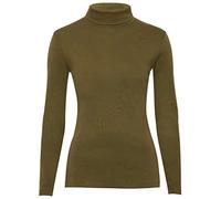 Fashion Valley Womens Plain Long Sleeve Turtle Polo Neck Top Ladies Roll Neck Top Jumper Mocha-XXL