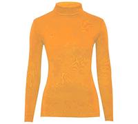 Fashion Valley Womens Plain Long Sleeve Turtle Polo Neck Top Ladies Roll Neck Top Jumper Mustard-S/M
