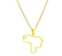 Fashion Venezuela Map Pendant Necklace For Women Girls Stainless Steel Jewelry Party Birthday Jewelry Gifts Silver/Gold Stainless Steel Hollow Love Heart Map Necklace