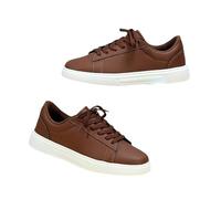 Fashion Versatile Four Seasons Little White Shoes for Men - Adjustable Lace Up Casual Sneakers Comfortable Thick Bottom Flat Shoes Spring Autumn Daily Work and Life Shoes Size 6-8.5 UK