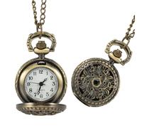 Fashion Vintage Women Pocket Watch Alloy Retro Hollow Out Flowers Pendant Clock Sweater Necklace Chain Watches Lady Gift (Color : Style 3)