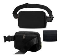 Fashion Waist Packs Adjustable Waterproof Bum Bags, Bumbags for Ladies and Also Bumbags for Men with Leather Ferrule, Fanny Pack for Women Men Waist Bag for Hiking, Jogging and Travel Bag Purse.