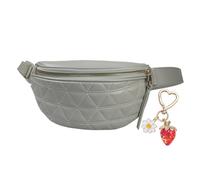 Fashion Waist Packs for Women Fanny Packs Quilted Belt Bag Festival Bum Bags Crossbody Waist Purse for Sports Workout Traveling Running Casual, Grey Belt Bag, 9.45*2.5*5.5 inches, Fashion