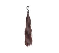 Fashion Wig Ponytail Self-twisting Hair Bundles Pill Head Medium-length Simulation Hair Tie Type(Dark Brown C)