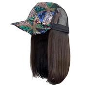 Fashion Wigs Hat Elegant Natural Synthetic Short Twist Braid Ponytail During Leisures Activity Easy Styles Change Hat