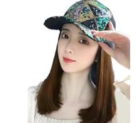 Fashion Wigs Hat Elegant Natural Synthetic Short Twist Braid Ponytail During Leisures Activity Stylish Wigs Baseball