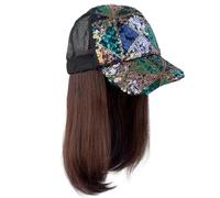 Fashion Wigs Hat Elegant Natural Synthetic Short Twist Braid Ponytail During Leisures Activity Stylish Wigs Baseball