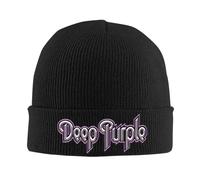 Fashion winterfa Thermal hat Unisex Deep Purple Bonnet Hats Band Symbol Beanie Hats Custom Knit Hat Autumn Trendy Men Women Unisex Gym Head Wrap Cap Gifts for Couples