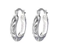 Fashion Women 925 Silver Earrings Elegant Earrings Jewelry Drop Dangle Earrings for Women (A, One Size)