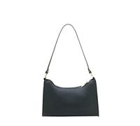 Fashion Women Artificial Leather Solid Color Underarm Bag Phone Bag Shoulder Bag Messenger Bag over The Shoulder Bag (Black, One Size)
