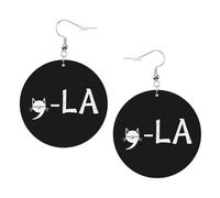 Fashion Women Earring Kamala Hs 2024 President Comma La Teardrop Leather Earrings Lightweight Earring for Decorations Mother’s Day Ladies