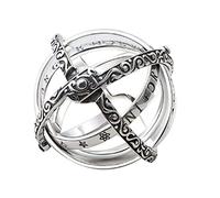 Fashion Women Men Ring Openable Astronomical Globe Ring Vintage Science Jewelry Silver Nice and Practical