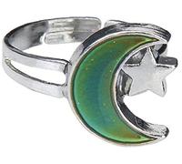 Fashion Women Ring Personality Two Layers Moon Star Rong Diamond Design Ring Crystal Ring Jewelry Accessories Nice processing