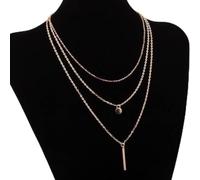 Fashion Women's Jewelry Collar European Simple Multi Layers Bar Coin Necklace Clavicle Chains Presents