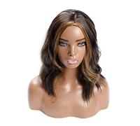 Fashion Women's Short Wave Wigs Heat-Resistant Synthetic Fluffy Breathable Short Curly Hair Suitable for Daily Party Cosplay wear Photo Color,14in (Photo Color 14in)