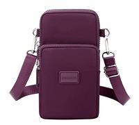 Fashion Women's Shoulder Handbag Solid Color Non Printing Zipper Messenger Bag Mobile Phone Bag over The Shoulder Bags for Men (A, One Size)