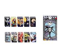 FASHION YO 10 Pack Pocket Notebook Small Spiral 10 * 6CM Mini Notepad Princess Kids Colorful Memo Bulk Wired Lined for School Office Supplies Birthday Party Bag Fillers (Night of Terror 10)