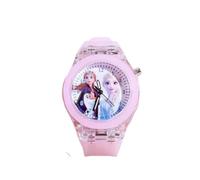 FASHION YO Analogue Quartz Watch with Stainless Steel Strap Bracelet Cats Girls Toddler Watches Gifts for Kids Birthday Gifts Gift Box(Pink Elsa Gift Box)