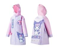FASHION YO Kids Elsa Spider Raincoats Waterproof Rain Jacket Hooded Rain Poncho Toddler Boys Girls Rain Suit Reusable Rainwear with bag Cover 1-8 Years (EVA, Purple M(4-6y)
