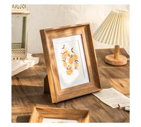 FASHION YO Photo Frame Beech Wood Picture Frames for Desk Wall Oak Walnut Frames Decor Family Friends Gifts 4x6 8x6 7x5 Portrait & Landscape (Wood 10x8(20.3 * 25.3CM))