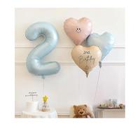 FASHION YO Pink Balloons Arch Kit birthday Party Balloon and Bows Pastel Pink White Different Sizes Helium Latex Ballons Ribbons for Birthday Party Decorations set (Heart Set（Number 2）)