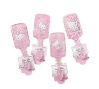 FASHION YO Princess mermaid Hair Brush,Paddle Hairbrush for Girls Kids,Easily Glide Through Knots No Pull Glitter Bristle Tangle Brushes Sequin airbag comb Gift (Cat02)