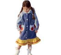 FASHION YO Snow White Elsa Winter Bow Oversized Blanket Hoodie Kids, Girls, Super Soft Warm Fleece Sweatshirt With Pocket for Children Teens, Long Sleeves (fleece fabric, Snow White)
