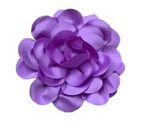 Fashionable 24cm Lapel Flower Elegant Satins Flower, Light Purple