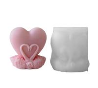 Fashionable 3D Heart Cygnus Shape Designs Flexible Silicone Mold Portable Accessory for Crafting Resin and Plaster Ornaments Silicone Mold