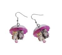 Fashionable Acrylic Drop Earrings Cats Multifuntional Ear Jewelry Suitable For Every Occasion Pendant Earrings For Daily Statement
