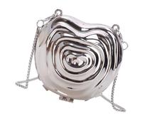 Fashionable Acrylic Evening Bag in Heart Shape Shoulder Bag Banquet Crossbody Purse for Weddings and Cocktail Party