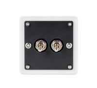 Fashionable Acrylic Single Or Double Control Toggles Wall Switches Panel Plate for Living Room and Offices Wall Decors Acrylic Plate