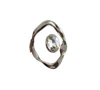 Fashionable Adjustable Rings Opening Jewelry Exaggerated Line Finger Alloy Texture Suitable for Various Occasion Texture