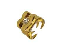 Fashionable Adjustable Rings Opening Jewelry Geometric Flower Finger Alloy Texture Suitable for Various Occasion Metal Open Jewelry