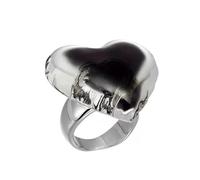 Fashionable Adjustable Rings Opening Jewelry Heart Shape Finger Alloy Texture Suitable for Various Occasion Love