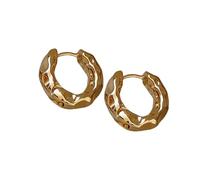 Fashionable Alloy Hoop Earrings Practical Alloy Hoop Jewelry In Gold/Silver Tone For A Touch Of Elegances Comfortable Wear