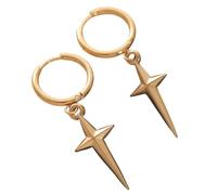 Fashionable Alloy Star Hoop Earrings For Women Multifuntional Ear Jewelry Every Occasion Pendant Daily Female Fashion