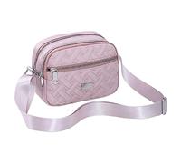 Fashionable and simple women's shoulder bag with multi-layer zip and a practical and lightweight shoulder bag with large capacity, shoulder bags for men, red, One Size