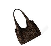 Fashionable Animal Print Underarm Shoulder Bag Large Capacity Work Commuters Bag Lightweight Polyester Daily Use Accessory Leopard Pattern Workday Handbag