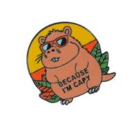Fashionable Badge Capybaras Shaped Brooch For Women Handmade Animal Lapel Pin Sophisticated Corsage Badge Accessory Colorful Pin
