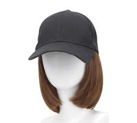 Fashionable Baseball Hat Wigs Combo for Quick Hairstyle Change Great for Hair Loss Solution Hair Volumes Upgrade Hair Extension Ponytail Hair Extension for Braids Hair Extension Baseball Hat