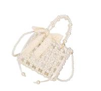 Fashionable Beaded Crossbody Bag Lightweight PVC Purse Adjustable Strap Roomy Handbag for Women Daily Essentials Trendy Beaded Handbag Versatile PVC Crossbody with Removable Strap Compact Yet Roomy