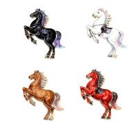 Fashionable Brooch Featuring Horse Year Symbolism for Good Luck and Elegance in All Outfits Easy Clip on Design for Quick Attachment Versatile Lapel Pin