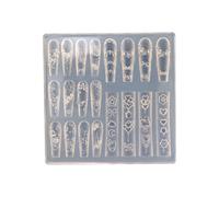 Fashionable Butterfly Flower Nails Decoration Sturdy Silicone For Creating Intricate Nails Art Patterns