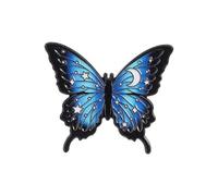 Fashionable Butterfly Pin Brooch for Women | Mooned Star Accent Decorative Pin for Jackets Bags Hats and More, Great for Daily Fashion Jewelry Accessories