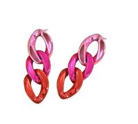 Fashionable Candy Color Chain Earrings Vibrant Chain Earrings Jewelry Designed For The Modern Fashion Lover's Collection Colorful