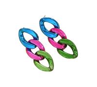 Fashionable Candy Color Chain Earrings Vibrant Chain Jewelry Designed For The Modern Fashion Lover's Collection Unique Designs