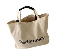 Fashionable Canvas Handbag With Large Compartment For Ladies Korean Styles Casual Shoulder Bag For Students Commuters Daily Use Canvas Shopper Bag