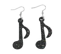 Fashionable Cartoon Acrylic Music Note Dangle Earrings Trendy Ear Studs Handmade Jewewry For Women For Everyday Use Concert Party Earrings